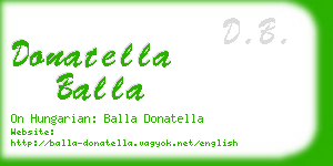 donatella balla business card